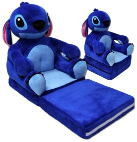 Detské plyšové rozkladacie kresielko LEO