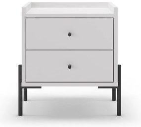 Biely nočný stolík Mayra – Marckeric