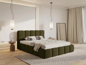 Manželská posteľ 140 cm Cirsten 140B (s roštom) (olivová). Vlastná spoľahlivá doprava až k Vám domov. 1099524