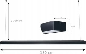 BERGE LED lineárna lampa 120cm 36W, neutrálna biela