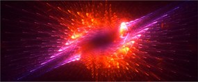 Obraz modernej tŕnistej abstrakcie (120x50 cm)
