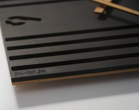 Dekorstudio Drevené hodiny na stenu LAMELE 30cm