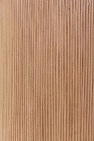 Kvetináč CITY, sklolaminát, výška 80 cm, béžový, vrúbkovaný