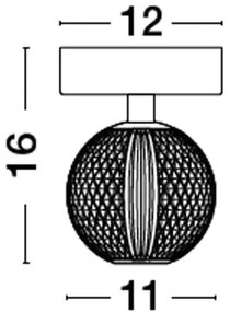 LED stropné svietidlo Brillante chróm
