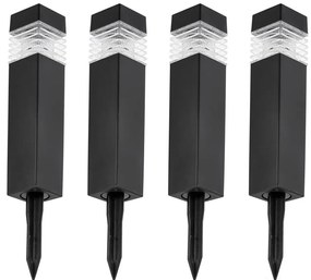 SADA 4x LED Solárna lampa LED/0,06W/1,2V 1xAAA 6000K IP44 100 mAh