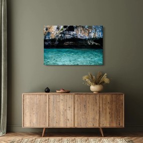 Obraz vody a skál (90x60 cm)