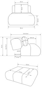 Kreslo FANO krémové