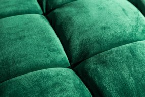 Trojmiestna pohovka COZY VELVET 220cm smaragdovo zelená