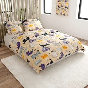 Mikroplyšové obliečky PURRSLEEP béžové Rozmer obliečky: 70 x 90 cm | 140 x 200 cm