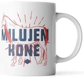 Sablio Hrnček Milujem kone - 200 ml - espresso