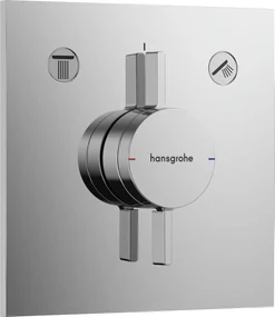 Hansgrohe DuoTurn E, batéria pod omietku pre 2 spotrebiče, chrómová, HAN-75417000