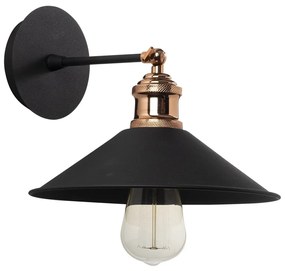 Nástenná lampa Berceste X čierna