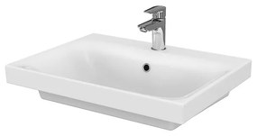 Cersanit Moduo SET, závesná skrinka 60x45x62 cm + umývadlo 60cm, antracitová matná, S801-483
