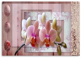 Obraz na plátně Růžové květiny orchidejí - 90x60 cm