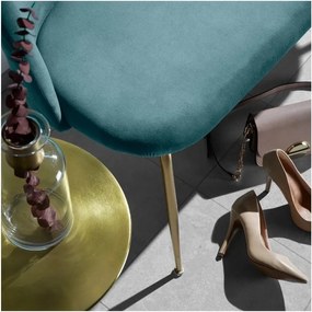 Hliníkový okrúhly odkladací stolík ø 39 cm Rhet – Kave Home