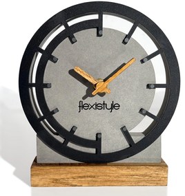Dekorstudio Drevené stolové hodiny Grey Oak