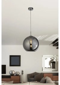 Searchlight - Luster na lanku BALL 1xE27/60W/230V čierna