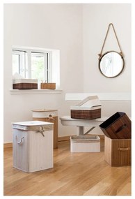 Dreveno–látkový kôš na bielizeň 62 l Kankyo – Premier Housewares