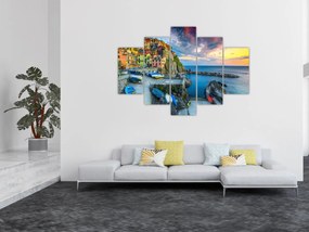 Obraz - Stredomorská dedina (150x105 cm)