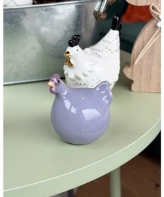 Keramická sliepočka LILAC CHICKEN fialová - viac veľkostí Veľkosť: S