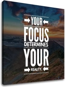 Motivačný obraz na stenu Your focus