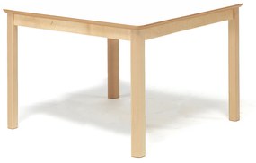 Detský stôl ZET, breza + biela, 800x800x630 mm