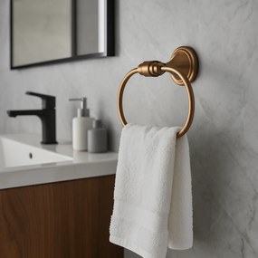 Rea Aristo, prsteňový vešiak na uterák, medená matná, REA-98503