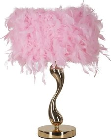 Stolová lampa Cart 47 cm ružovo-zlatá