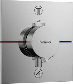 Hansgrohe ShowerSelect Comfort E, termostat pod omietku pre 2 spotrebiče, chrómová, HAN-15572000