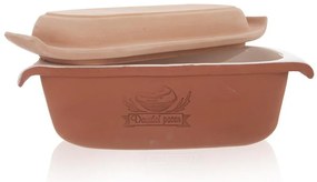 Forma na pečenie chleba s vekom, keramika 33x16 cm