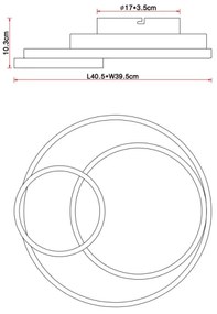 Globo 67237-36 - LED Stropné svietidlo KAMILLA LED/36W/230V