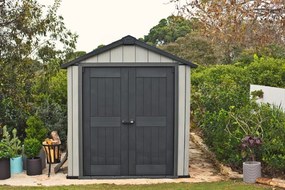 Záhradný domček Keter Oakland 757 šedý, s podlahou