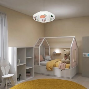 Rabalux 71190 detské papierové stropné svietidlo Hedgy - ježko a balón, pr. 50 cm
