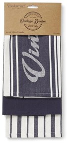 Utierky, zástera a chňapka v súprave 5 ks Oxford Denim – Cooksmart ®