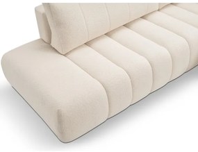 Rozkladacia rohová sedacia súprava DESIO pravá, úložný priestor, béžová