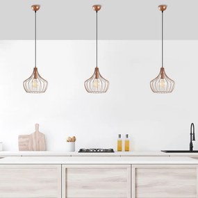 Závesné svietidlo v medenej farbe s kovovým tienidlom ø 27 cm Mezopotamya – Opviq lights