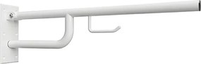 Bemeta Design HELP: Madlo, 760 mm, s držiakom TP, sklopné, bez krytky, biela - 301102774