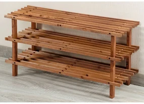 Kesper 69733 Botník s 3 policami, tmavá, 77 x 40 x 26 cm