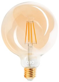 LED žiarovka E27 6W teplá biela filament amber G125 ORO