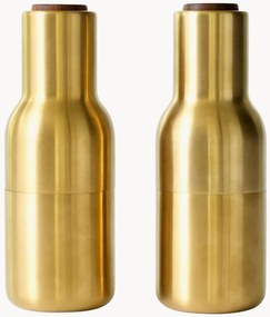 Mlynčeky na soľ a korenie's vrchnákmi z orechového dreva Bottle Grinder, 2 ks