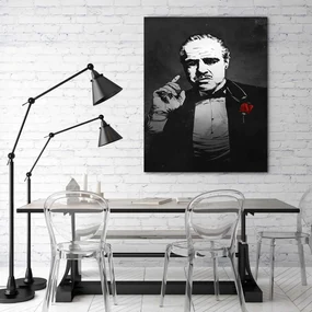 Gario Obraz na plátne Krstný otec, Vito Corleone portrét - Nikita Abakumov Rozmery: 70 x 100 cm