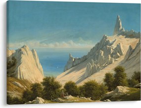 Obraz - Georg Emil Libert, View of Sommerspiret, the Cliffs of Møn, reprodukcia (70x50 cm)