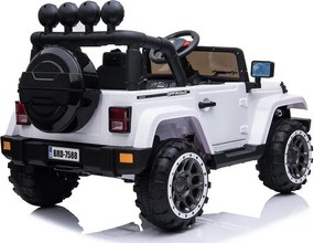 LEAN CARS Elektrické autíčko Jeep BRD-7588 biele 4x4
