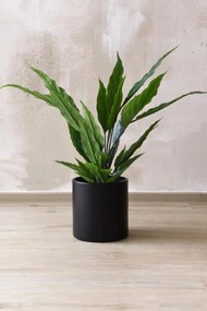 Okrúhly kvetináč NEW RONDO, hliník, 25x25 cm, čierny mat