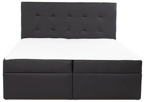 Moderná box spring posteľ Lipari 180x200, čierna