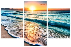 Obraz morskej pláže (90x60 cm)