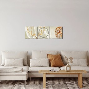 Obraz - Koláž (s hodinami) (90x30 cm)