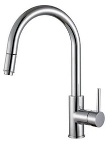 ALVEUS 1129021 - Drezová batéria s vyťahovacou sprškou DELOS 38 cm lesklý chróm