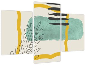 Obraz - Abstraktné listy N⁰2 (90x60 cm)