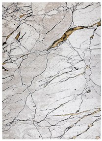 Dywany Łuszczów, Kusový koberec Gloss 529A 53 3D mramor ivory/beige, 80x150, béžová, kancelária